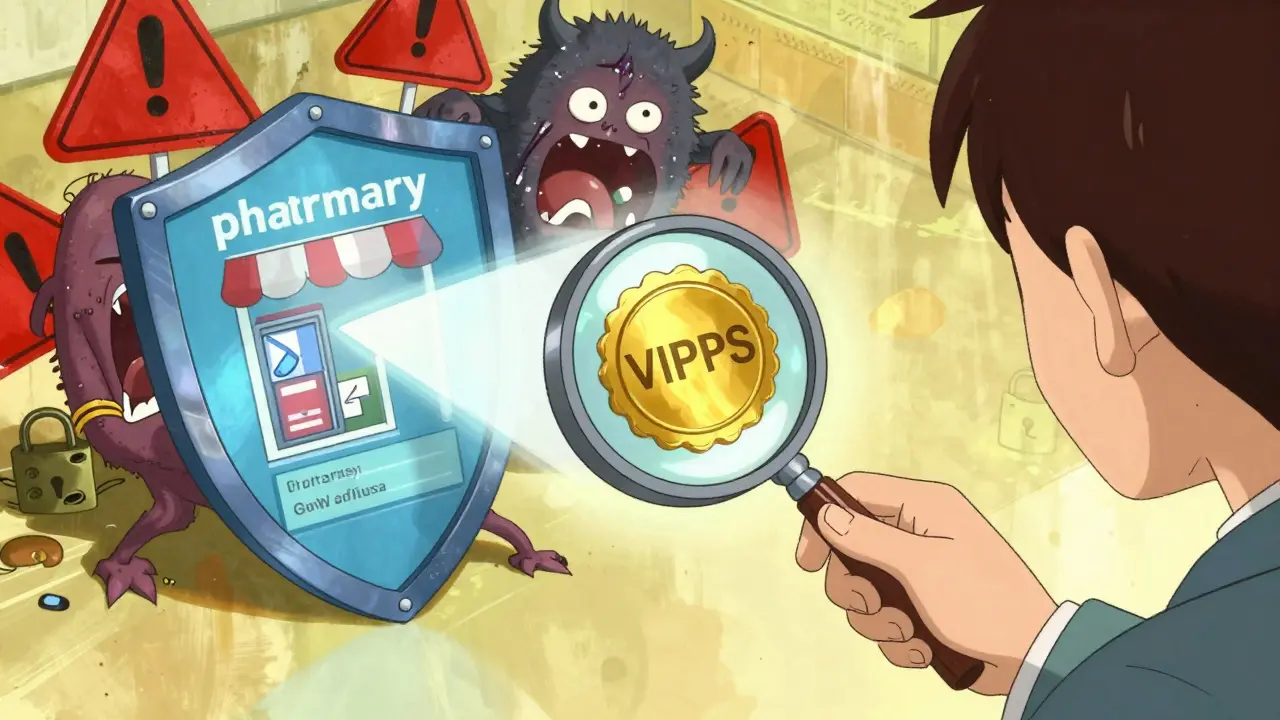 Verifying online pharmacy legitimacy with a golden seal
